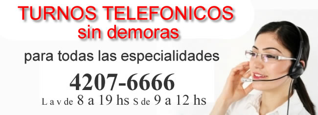 turnos telefonicos sin demoras al 4207-6666